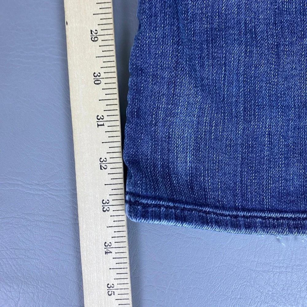 7 For All Mankind Brett Bootcut Jeans Men's Size 36x34 Blue Wash Denim Made USA
